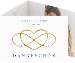Klick: Details zu Danksagungskarte Hochzeit "Infinity" anzeigen Danksagungskarte Hochzeit "Infinity"