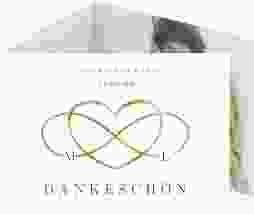 Danksagungskarte Hochzeit "Infinity"