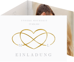 Klick: Details zu Hochzeitseinladung "Infinity" anzeigen Hochzeitseinladung "Infinity"