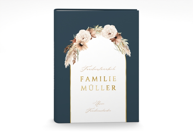 Stammbuch A5 Blumenbogen Stammbuch A5 blau gold
