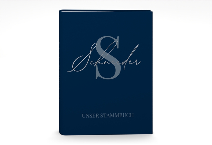 Stammbuch A5 Familienname Stammbuch A5 blau silber