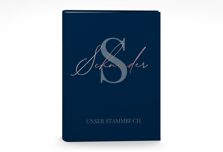 Stammbuch A5 Familienname Stammbuch A5 blau rosegold