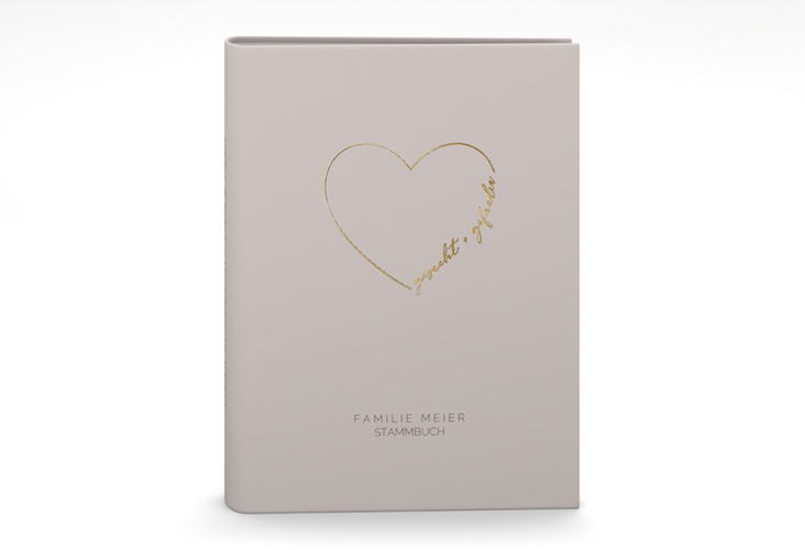 Stammbuch A5 Lebenstraum Stammbuch A5 grau gold