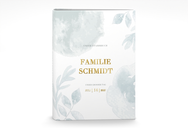Stammbuch A5 Blätterdruck Stammbuch A5 mint gold