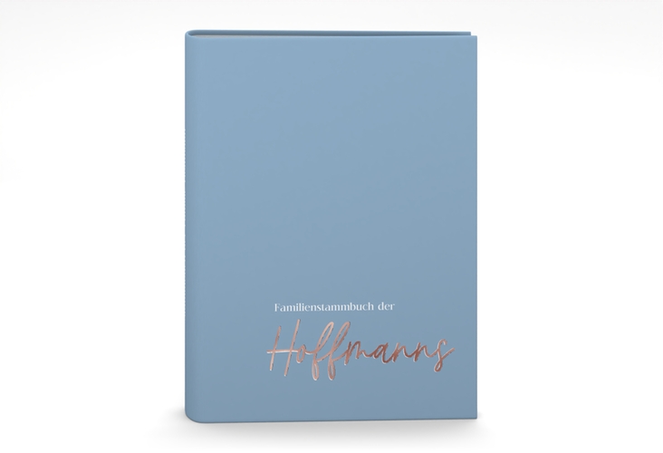 Stammbuch A5 Simple Clean Stammbuch A5 blau rosegold