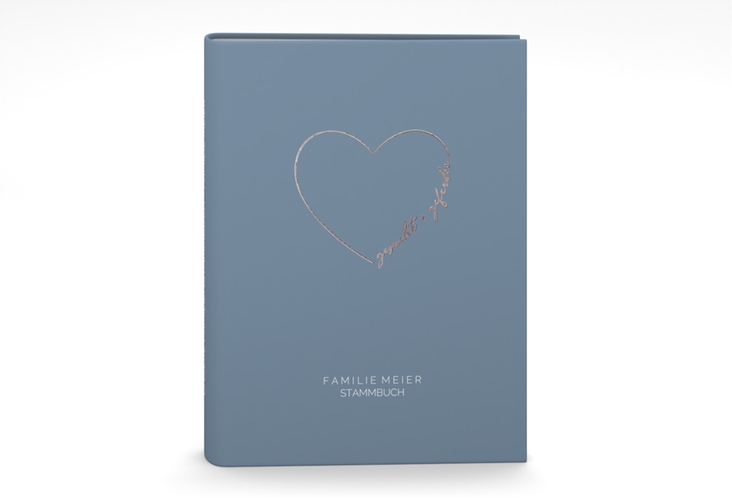 Stammbuch A5 Lebenstraum Stammbuch A5 blau rosegold
