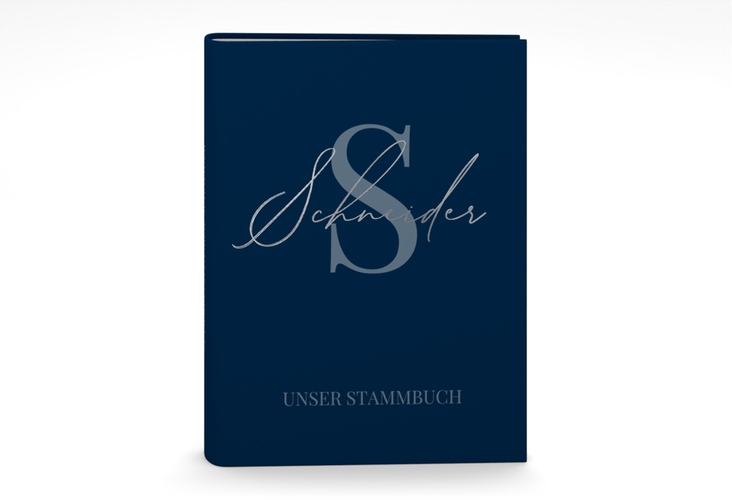 Stammbuch A5 Familienname Stammbuch A5 blau silber