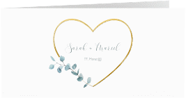 Hochzeitseinladung "Greenheart"