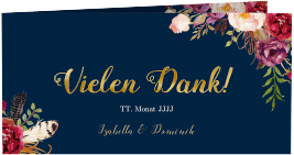Klick: Details zu Danksagungskarte Hochzeit "Flowers" anzeigen Danksagungskarte Hochzeit "Flowers"