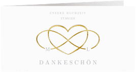 Klick: Details zu Dankeskarte Hochzeit "Infinity" anzeigen Dankeskarte Hochzeit "Infinity"