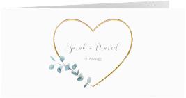 Klick: Details zu Hochzeitseinladung "Greenheart" anzeigen Hochzeitseinladung "Greenheart"