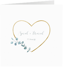 Klick: Details zu Hochzeitseinladung "Greenheart" anzeigen Hochzeitseinladung "Greenheart"