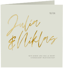 Klick: Details zu Hochzeitseinladung "Einfachheit" anzeigen Hochzeitseinladung "Einfachheit"