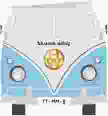 Einladung 70. Geburtstag "Bulli Bus"