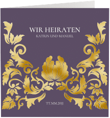 Klick: Details zu Hochzeitseinladung "Royal" anzeigen Hochzeitseinladung Royal