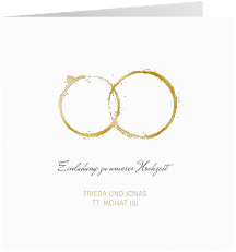 Klick: Details zu Hochzeitseinladung "Trauringe" anzeigen Hochzeitseinladung "Trauringe"