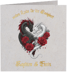 Hochzeitseinladung "Drachenliebe"