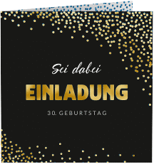Klick: Details zu Einladung Geburtstag "Glitzer" anzeigen Einladung Geburtstag "Glitzer"
