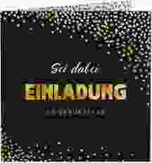 Einladung Geburtstag "Glitzer"