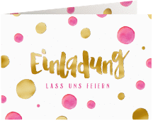 Einladung 60. Geburtstag "Dots"