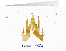 Danksagungskarte Hochzeit "Castle"