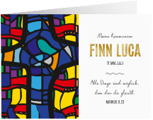 Klick: Details zu Kommunionseinladung "Kirchenfenster" anzeigen Kommunionseinladung Kirchenfenster