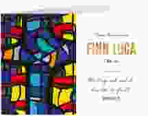 Kommunionseinladung "Kirchenfenster"