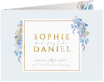 Hochzeiteinladung "Blauregen"