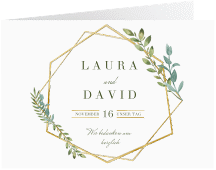 Danksagungskarte Hochzeit "Herbarium"