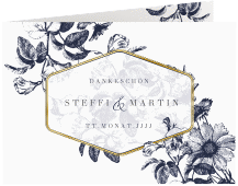 Danksagungskarte Hochzeit "Magnificent"