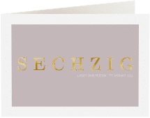 Klick: Details zu Einladung 60. Geburtstag "Schlicht" anzeigen Einladung 60. Geburtstag "Schlicht"