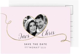 Save the Date-Postkarte "Dolce"