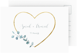 Save the Date-Postkarte "Greenheart"