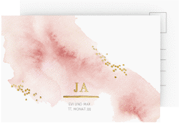 Save the Date-Postkarte "Pastell"