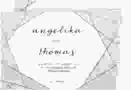 Save the Date-Postkarte "Asymmetry"