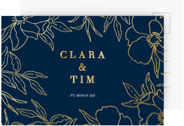 Save the Date-Postkarte "Contour"