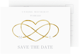 Klick: Details zu Save the Date-Postkarte "Infinity" anzeigen Save the Date-Postkarte "Infinity"