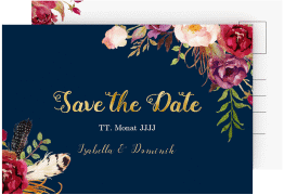 Klick: Details zu Save the Date-Postkarte "Flowers" anzeigen Save the Date-Postkarte "Flowers"