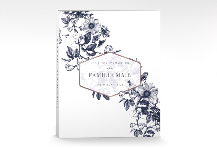 Stammbuch A4 Magnificent Stammbuch A4 blau rosegold
