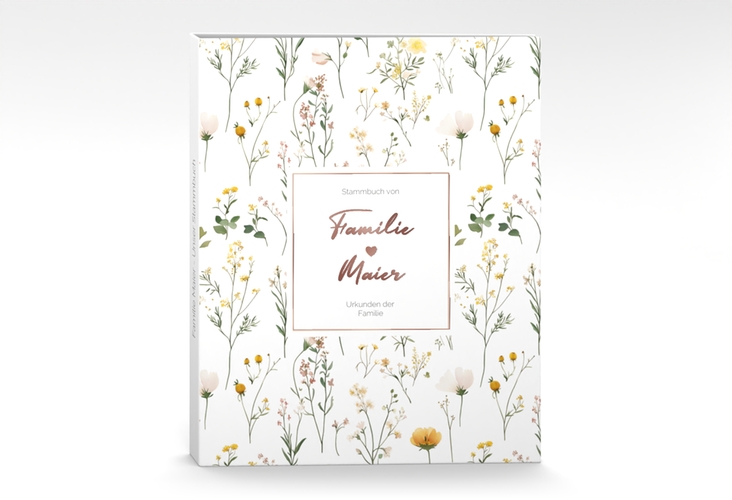 Stammbuch A4 Blumenwiese Stammbuch A4 bunt rosegold