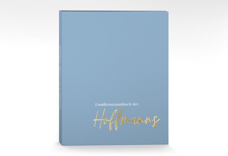 Stammbuch A4 Simple Clean Stammbuch A4 blau gold