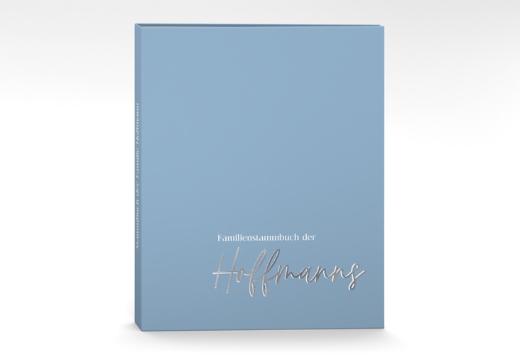 Stammbuch A4 Simple Clean Stammbuch A4 blau silber