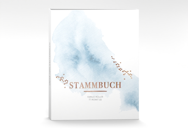 Stammbuch A4 Pastell Stammbuch A4 blau rosegold