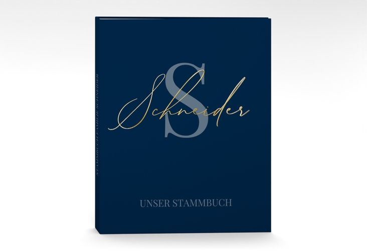 Stammbuch A4 Familienname Stammbuch A4 blau gold