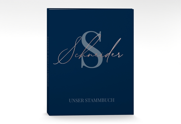 Stammbuch A4 Familienname Stammbuch A4 blau rosegold