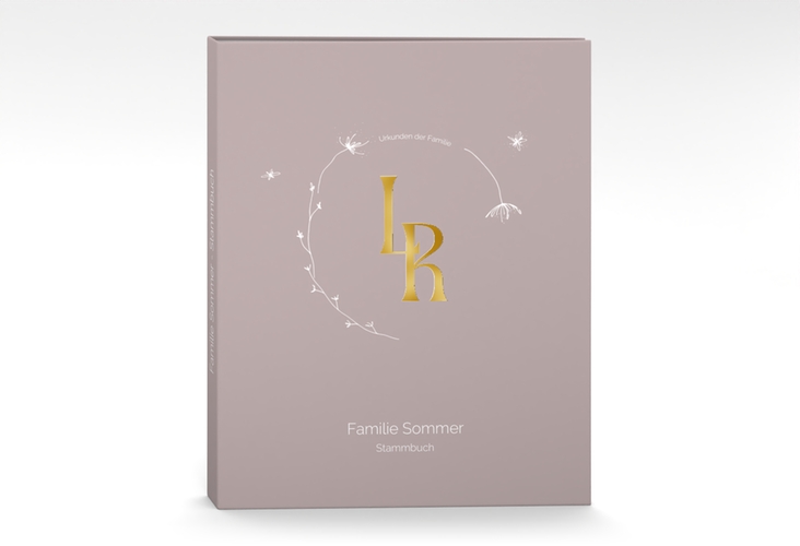 Stammbuch A4 Familienwurzel Stammbuch A4 rosa gold