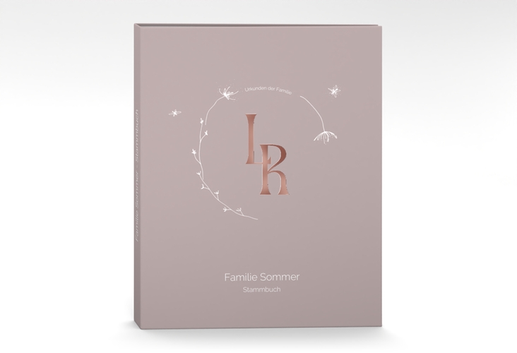 Stammbuch A4 Familienwurzel Stammbuch A4 rosa rosegold