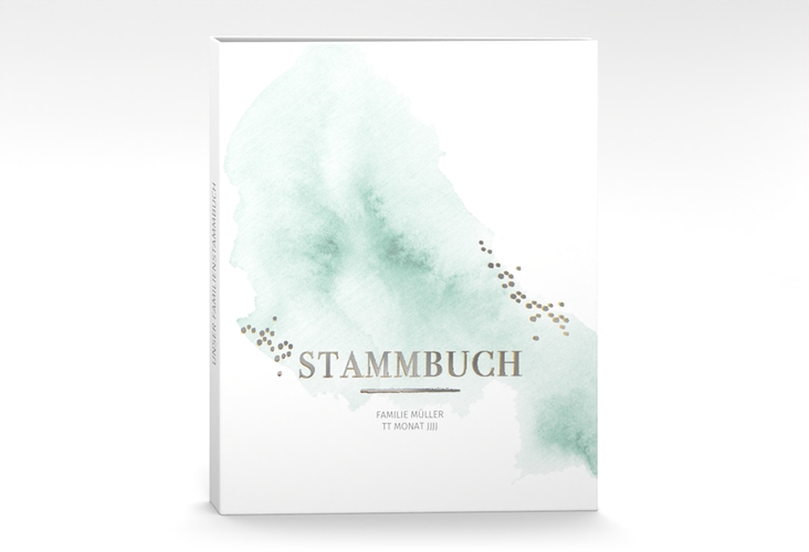 Stammbuch A4 Pastell Stammbuch A4 mint silber