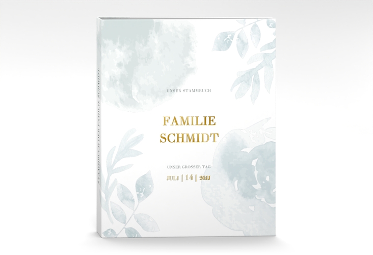 Stammbuch A4 Blätterdruck Stammbuch A4 mint gold