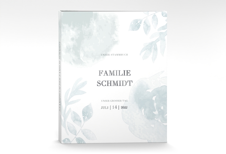 Stammbuch A4 Blätterdruck Stammbuch A4 mint silber